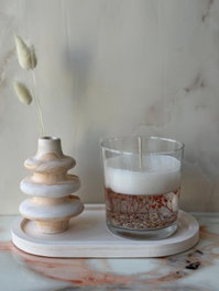 Aberto Design Glamour Candle 34ST Set de Velas Blanco